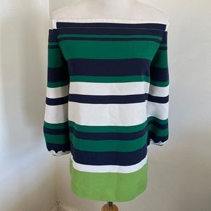 Ann Taylor Factory- Off Shoulder 3/4 Sleeve Blouse